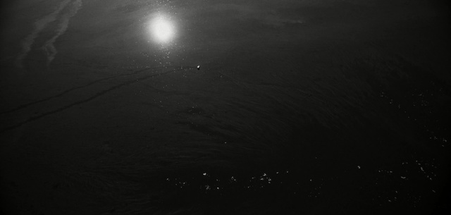 Video Reference: Black, Sky, Darkness, Light, Atmosphere, Atmospheric phenomenon, Night, Water, Midnight, Black-and-white