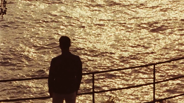 Video Reference: water, sky, shadow, tree, silhouette, sunlight, recreation, rock, Person