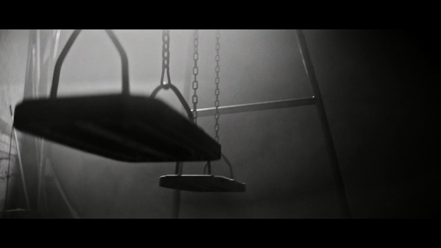 Video Reference: black, white, black and white, monochrome photography, light fixture, lamp, mode of transport, light, lighting, photography