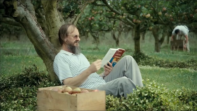 Video Reference: nature, tree, sitting, grass, garden, plant, girl, picnic, leisure, woodland, Person