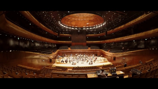 Video Reference: Concert hall, Performing arts center, Musical instrument accessory, Auditorium, Theatre, Stage, Opera house, heater, Orchestra pit, Building