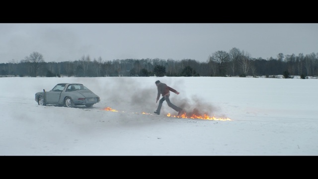 Video Reference: Snow, Vehicle, Winter, Geological phenomenon, Car, Winter storm, Automotive tire, Stunt performer, Landscape, Freezing