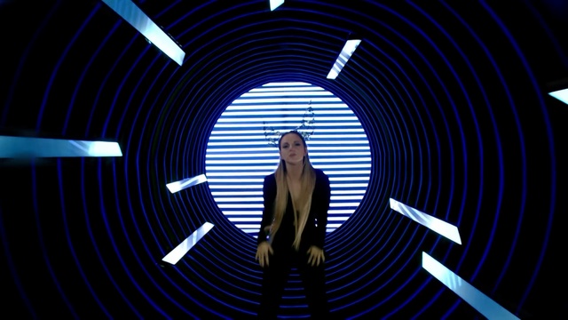 Video Reference: Blue, Light, Electric blue, Line, Design, Photography, Graphic design, Circle, Illustration, Person
