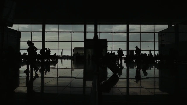 Video Reference: tourist attraction, darkness, light, black and white, architecture, structure, glass, window, night, monochrome