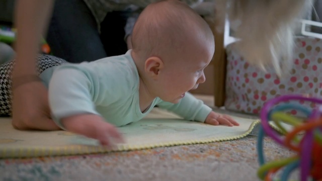 Video Reference: Child, Baby, Toddler, Product, Tummy time, Crawling