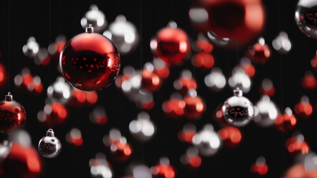 Video Reference: Red, Black, Light, Lighting, Water, Christmas ornament, Close-up, Still life photography, Night, Macro photography