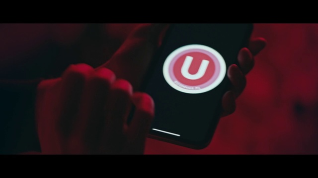 Video Reference: Red, Font, Text, Audio equipment, Magenta, Pink, Photography, Close-up, Logo, Hand