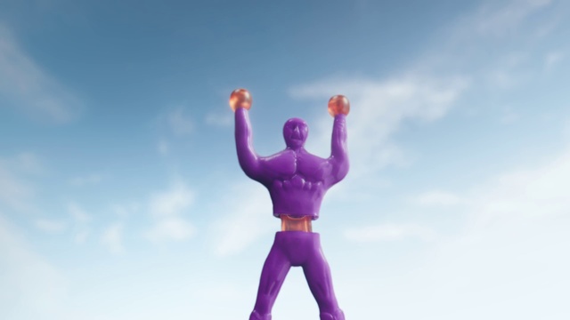Video Reference: Purple, Arm, Violet, Standing, Sky, Muscle, Fun, Balance, Happy, Gesture
