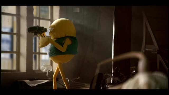 Video Reference: Yellow, Snapshot, Personal protective equipment, Hard hat, Headgear, Photography, Music, Animation, Fictional character, Screenshot