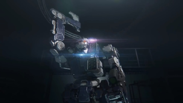 Video Reference: Pc game, Robot, Darkness, Mecha, Digital compositing, Screenshot, 3d modeling, Machine, Space, Technology