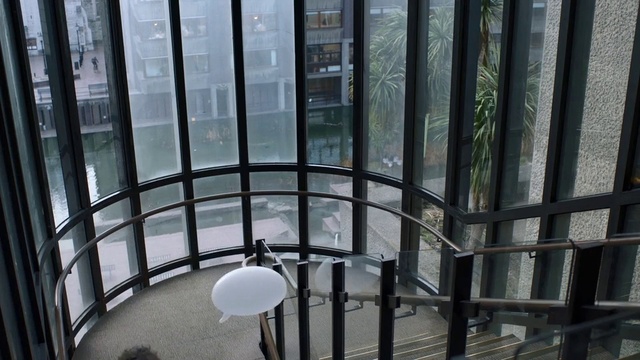 Video Reference: Iron, Architecture, Metal, Daylighting, Line, Glass, Ceiling, Building, Window, Stairs