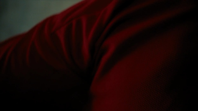 Video Reference: red, black, darkness, light, close up, maroon, shoulder, photography, mouth, atmosphere