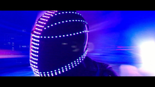 Video Reference: purple, light, violet, cobalt blue, lighting, electric blue, neon, computer wallpaper, darkness, energy, Person