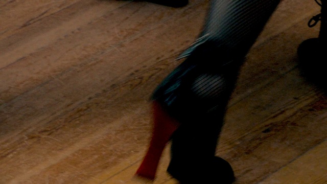 Video Reference: Footwear, Hardwood, Floor, High heels, Leg, Flooring, Shoe, Human leg, Wood, Laminate flooring