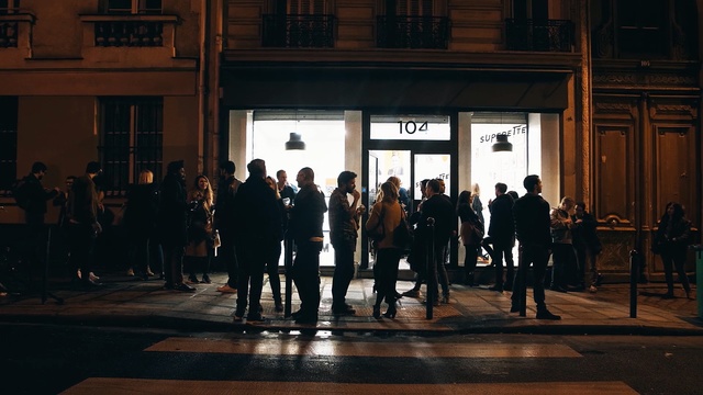 Video Reference: night, city, crowd, darkness, street, building, event, evening, house, Person