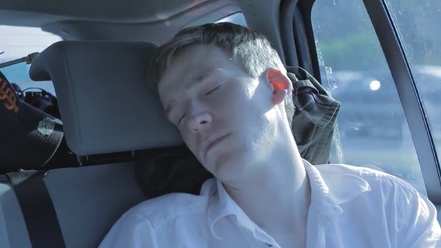 Video Reference: Forehead, Ear, Luxury vehicle, Jaw, Neck, Driving, Auto part, Vehicle, Automotive window part, Person