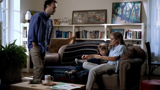 Video Reference: room, home, classroom, sitting, laptop, man, male, person, people, indoors, computer, smiling, adult, happy