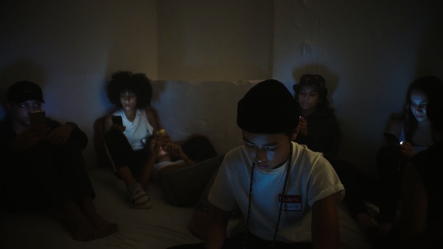 Video Reference: darkness, light, snapshot, fun, crowd, girl, event, night, performance art, midnight, Person