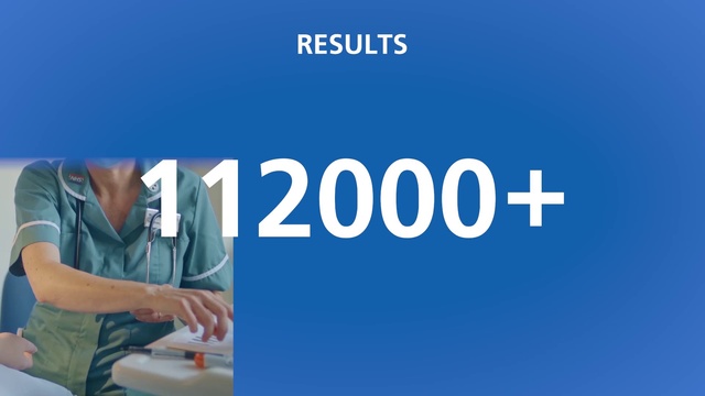 Video Reference: Blue, Sleeve, Gesture, Font, Electric blue, Engineering, Brand, Advertising, Elbow, Workwear