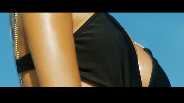 Video Reference: Black, Arm, Shoulder, Leg, Joint, Thigh, Human leg, Black hair, Elbow, Dress, Person