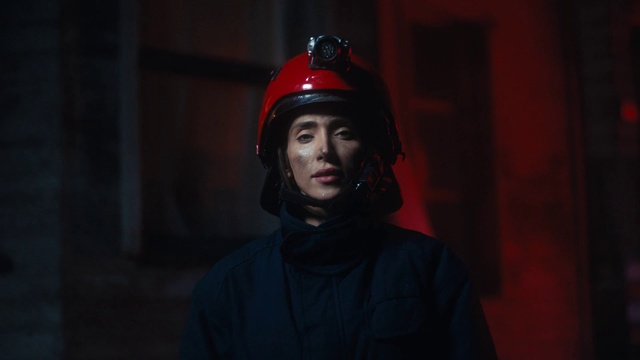Video Reference: Red, Helmet, Personal protective equipment, Headgear, Darkness, Night