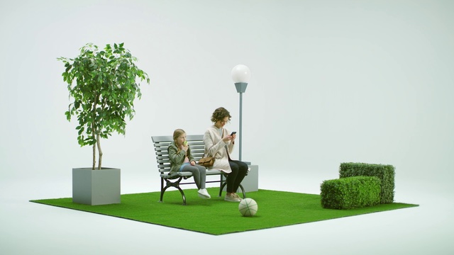 Video Reference: Green, Grass, Furniture, Grass family, Table, Design, Plant, Tree, Room, Leisure