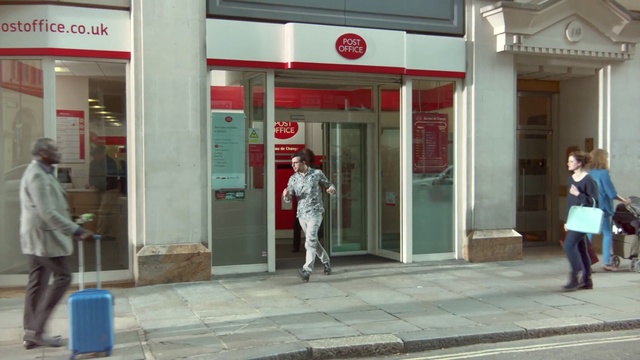 Video Reference: street, pedestrian, building, retail, city, Person