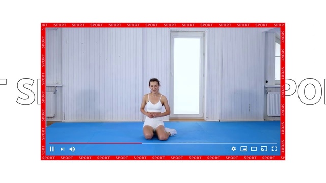 Video Reference: Mat, Arm, Room, Sitting, Physical fitness, Floor, Flooring, Rectangle