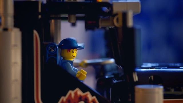 Video Reference: blue, toy, technology, lego, Person