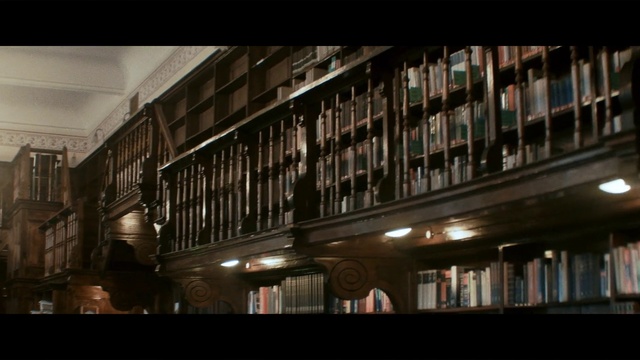 Video Reference: Architecture, Building, Snapshot, Urban area, Library, Daylighting, Window, Metropolitan area, Metropolis, Mixed-use, Sitting, Street, Room, Front, City, Light, Tall, Large, Stop, Red, Man, Standing, Train, Traffic, Bus, Clock, Night, Track, People, White, Riding, Tower, Station, Sign, Book, Text, Shelf, Bookcase