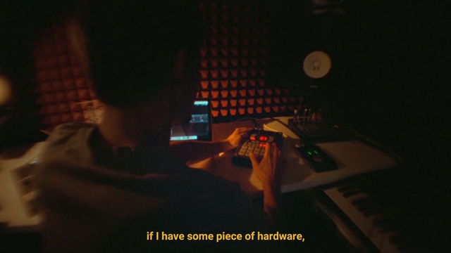 Video Reference: darkness, night, hand, lighting, fun, finger, musical instrument accessory, midnight, girl, event