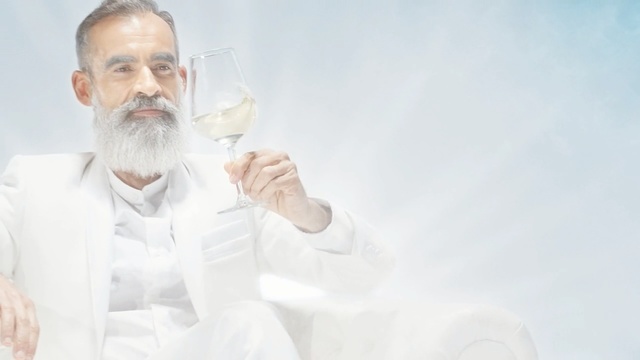 Video Reference: facial hair, beard, water, Person