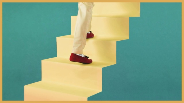 Video Reference: Hand, Art, Illustration, Stairs, Table, Text, Footwear, Trousers
