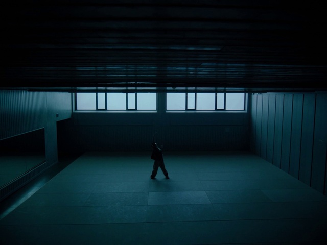 Video Reference: Black, Blue, Light, Darkness, Architecture, Sky, Room, Line, Night, Photography