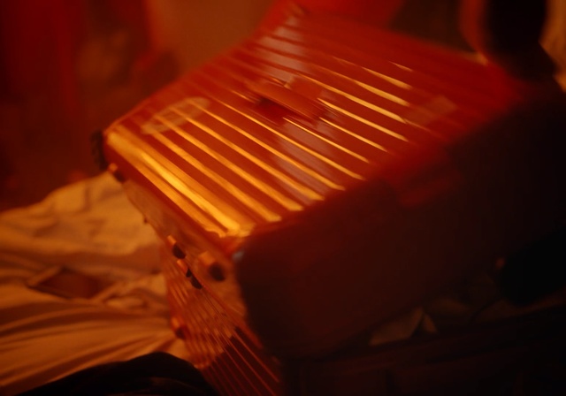 Video Reference: red, light, lighting, wood, darkness, Person