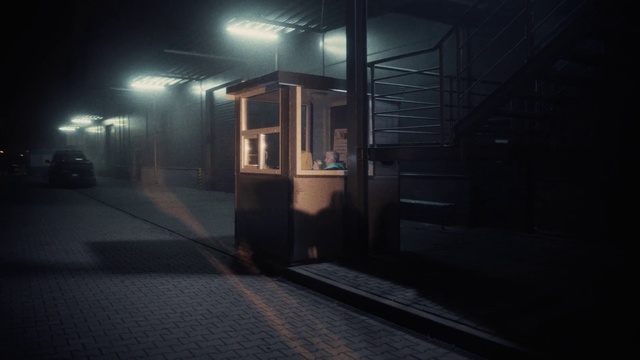 Video Reference: Darkness, Light, Night, Security lighting, Atmosphere, Midnight, Shadow, Street light, Architecture, Photography