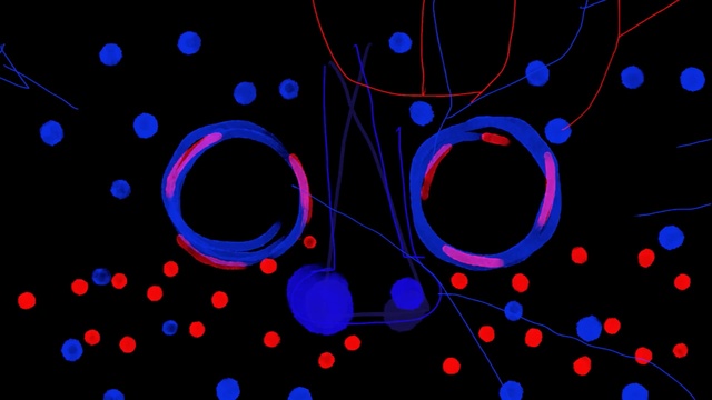 Video Reference: blue, circle, light, fractal art, computer wallpaper, organism, line, darkness, font, pattern