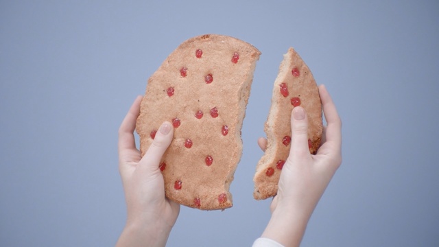 Video Reference: Hand, Pink, Finger, Food, Snack, Cookies and crackers