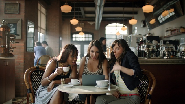 Video Reference: restaurant, bar, girl, fun, drink, Person