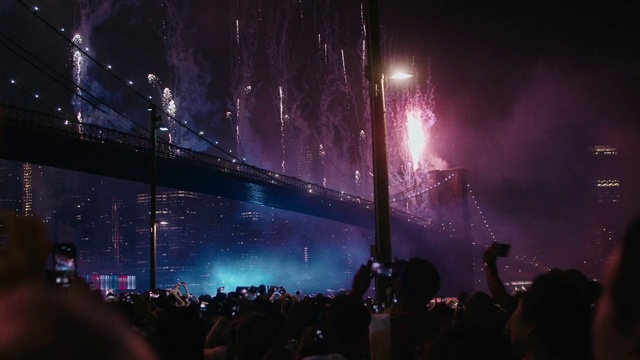 Video Reference: Entertainment, Performance, Light, Purple, Sky, Event, Night, Crowd, Concert, Stage