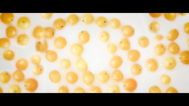 Video Reference: yellow, corn kernels, vegetarian food, corn on the cob, macro photography, material, pattern, commodity, computer wallpaper, font, Person