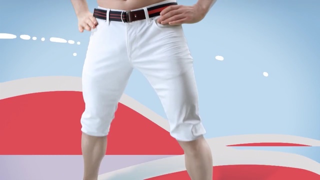 Video Reference: Clothing, White, Waist, Sportswear, Pocket, Trousers, Active pants, Leg, sweatpant, Ankle
