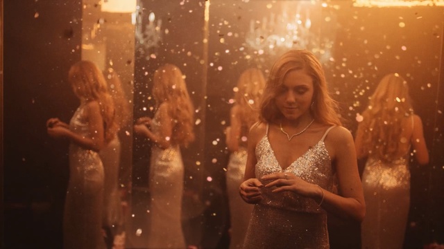 Video Reference: beauty, lady, girl, ceremony, dress, light, fun, darkness, smile, computer wallpaper, Person