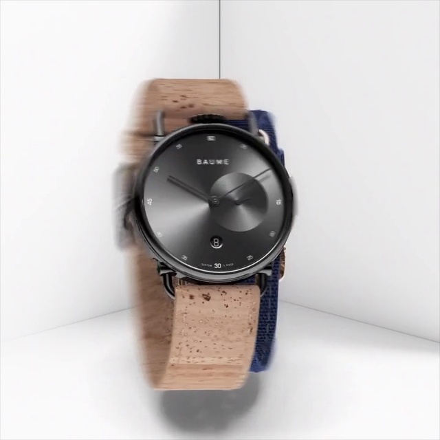 Video Reference: Watch, Analog watch, Watch accessory, Strap, Tan, Brown, Fashion accessory, Beige, Jewellery, Material property, Thing, Object, Indoor, Sitting, Table, Clock, Small, White, Black, Pair, Counter, Desk, Water