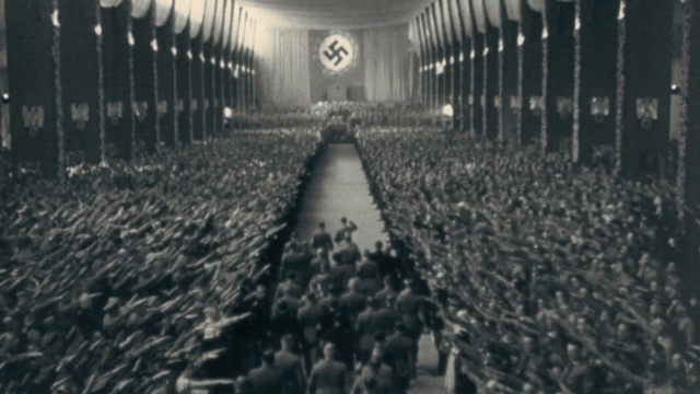 Video Reference: Crowd, Monochrome photography, Monochrome, Black-and-white, Symmetry, Architecture, Photography, Stock photography, Aisle, Building