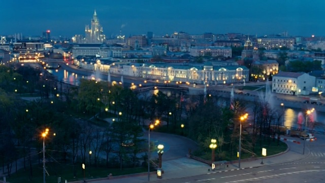 Video Reference: Metropolitan area, City, Cityscape, Night, Metropolis, Landmark, Urban area, Human settlement, Town, Sky