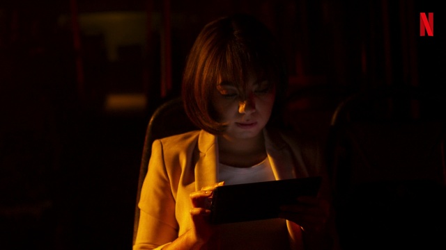 Video Reference: darkness, night, light, lighting, glasses, audio, girl, midnight, computer wallpaper, scene, Person