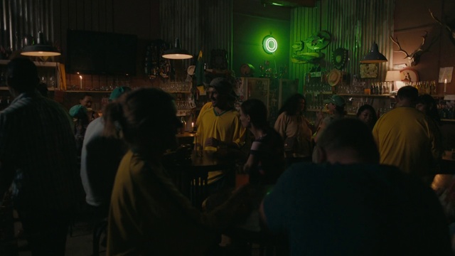 Video Reference: Crowd, Night, Darkness, Event, Midnight, City, Person