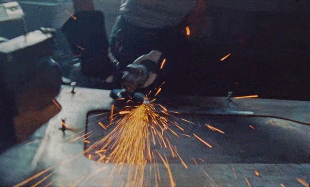 Video Reference: Welding, Windshield, Grinding, Angle grinder, Glass, Metal, Sitting, Bird, Man, Table, Fireworks, Water, Pair, Laptop, Standing, Computer, Room, Laying, Large, Young, Cat, Board, Street, Group, Riding, Text, Aquarium