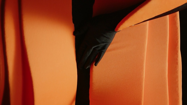 Video Reference: Red, Orange, Black, Yellow, Textile, Leg, Tints and shades, Room, Architecture, Photography